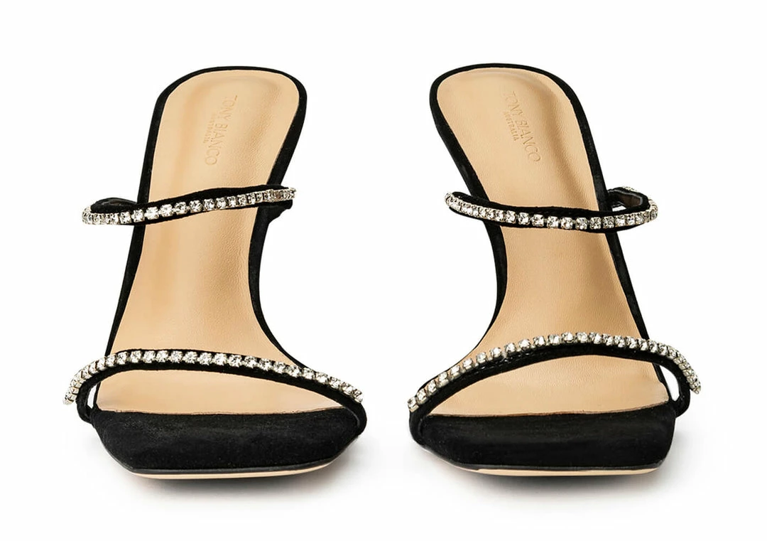 Tony Bianco Shoes Fletcher Black Suede 10.5cm Heels 5 Tony Bianco Shoes Fletcher Black Suede 10.5cm Heels