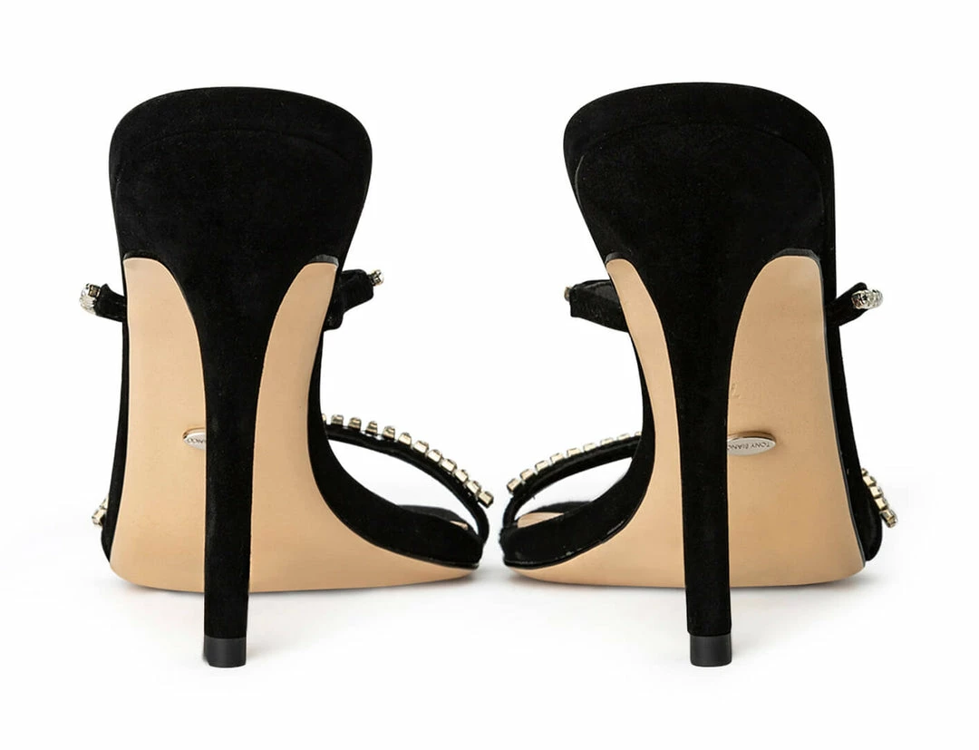 Tony Bianco Shoes Fletcher Black Suede 10.5cm Heels 7 Tony Bianco Shoes Fletcher Black Suede 10.5cm Heels