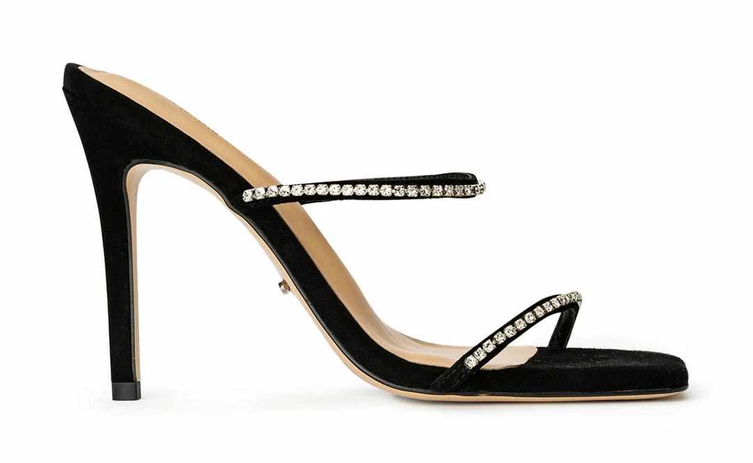 Tony Bianco Shoes Fletcher Black Suede 10.5cm Heels 3 Tony Bianco Shoes Fletcher Black Suede 10.5cm Heels