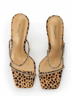 Tony Bianco Fletcher Leopard Satin 10.5cm Heels Shoes