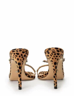 Tony Bianco Fletcher Leopard Satin 10.5cm Heels Shoes