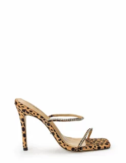 Tony Bianco Fletcher Leopard Satin 10.5cm Heels Shoes