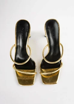 Tony Bianco Shoes Florence Gold Foil 11cm Heels