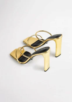 Tony Bianco Shoes Florence Gold Foil 11cm Heels