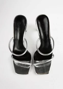 Tony Bianco Best Sellers Florence Silver Foil 11cm Heels