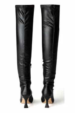 Tony Bianco Fonda Black Venezia 8cm Long Boots Shoes