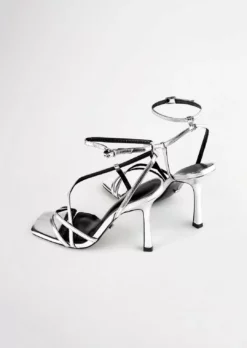 Tony Bianco Franci Silver Foil 10.5cm Heels Best Sellers