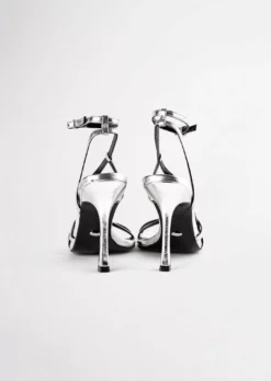 Tony Bianco Franci Silver Foil 10.5cm Heels Best Sellers