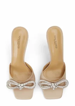Tony Bianco New Arrivals Franki Nude Satin 10.5cm Heels