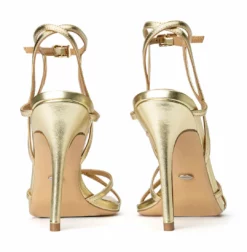 Tony Bianco Frisky Gold Nappa Metallic 10.5cm Heels