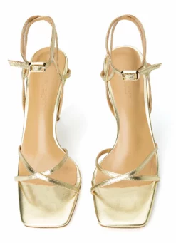 Tony Bianco Frisky Gold Nappa Metallic 10.5cm Heels