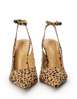 Tony Bianco Gallery Leopard Satin 11cm Heels Shoes