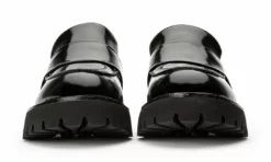 Tony Bianco Gisele Black Hi Shine 4cm Casual Shoes