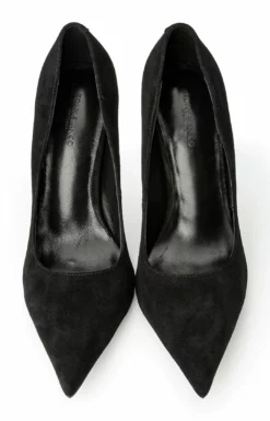 Tony Bianco Glamma Black Suede 11cm Heels Shoes