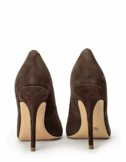 Tony Bianco Hot List Glamma Espresso Suede 11cm Heels