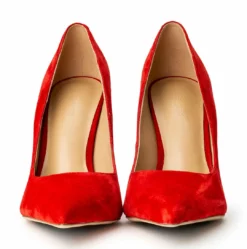 Tony Bianco Shoes Glamma Red Suede 11cm Heels