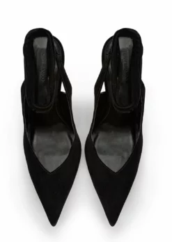 Tony Bianco Glint Black Suede 11cm Heels Shoes 10 Tony Bianco Glint Black Suede 11cm Heels Shoes