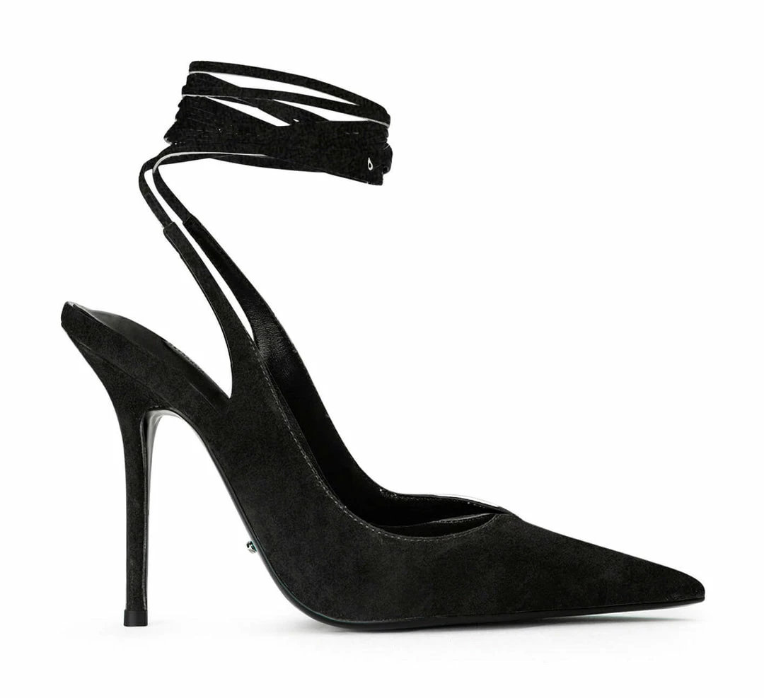 Tony Bianco Glint Black Suede 11cm Heels Shoes 3 Tony Bianco Glint Black Suede 11cm Heels Shoes