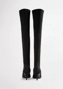 Tony Bianco Best Sellers Gracie Black Sock Knit 6.5cm Long Boots 15 Tony Bianco Best Sellers Gracie Black Sock Knit 6.5cm Long Boots