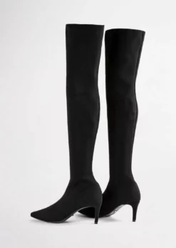 Tony Bianco Best Sellers Gracie Black Sock Knit 6.5cm Long Boots 13 Tony Bianco Best Sellers Gracie Black Sock Knit 6.5cm Long Boots
