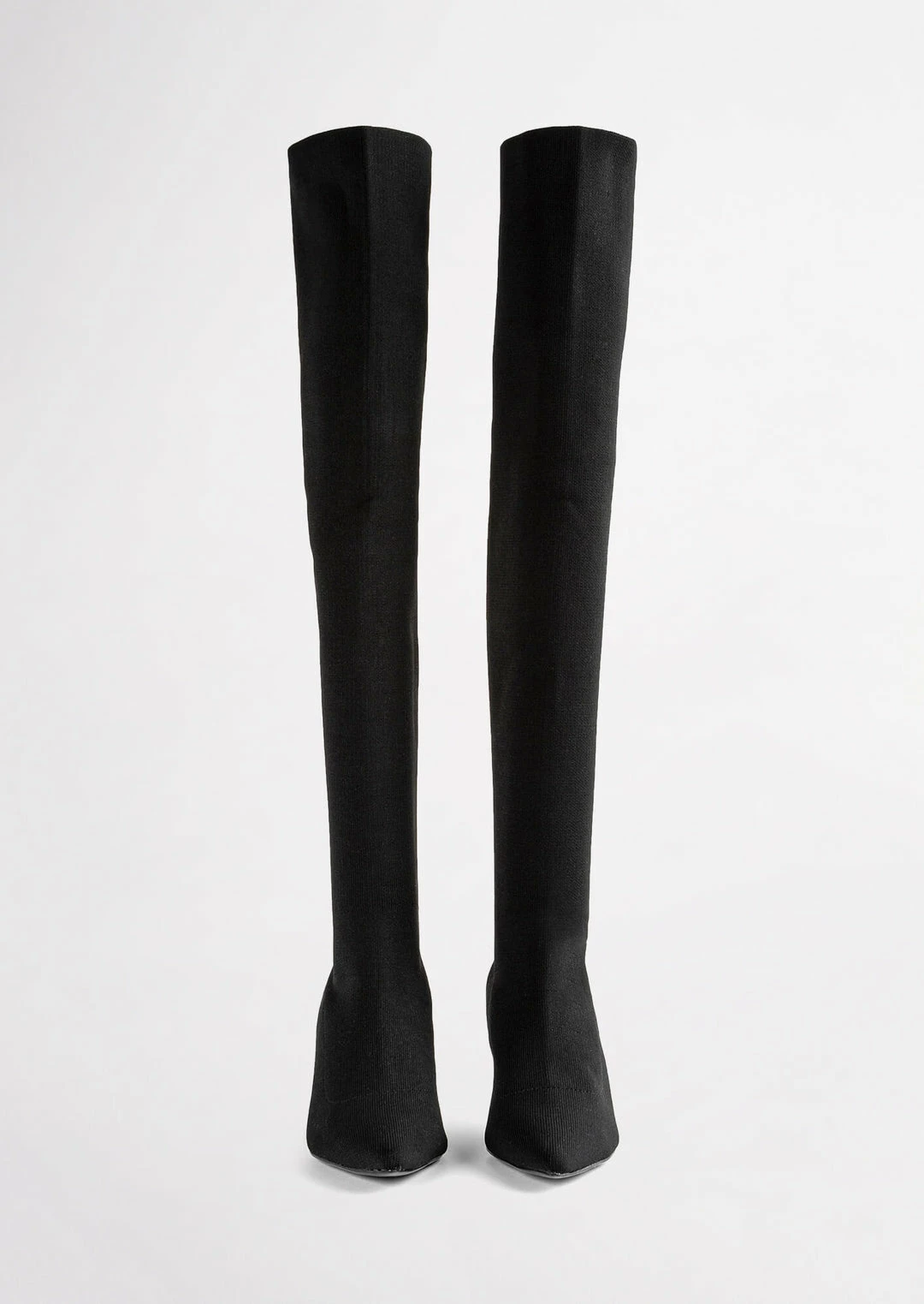 Tony Bianco Best Sellers Gracie Black Sock Knit 6.5cm Long Boots 8 Tony Bianco Best Sellers Gracie Black Sock Knit 6.5cm Long Boots