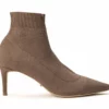 Tony Bianco Gwen Almond Sock Knit 6.5cm Ankle Boots Shoes