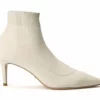 Tony Bianco Gwen Vanilla Sock Knit 6.5cm Ankle Boots Shoes 1 Tony Bianco Gwen Vanilla Sock Knit 6.5cm Ankle Boots Shoes