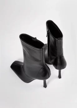 Tony Bianco Halsey Black Como 10.5cm Ankle Boots Hot List
