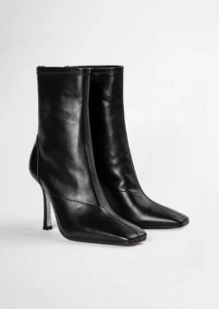 Tony Bianco Halsey Black Como 10.5cm Ankle Boots Hot List