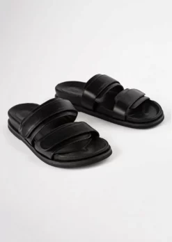 Tony Bianco Hawk Black Capretto 3.5cm Sandals Shoes