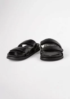 Tony Bianco Hawk Black Capretto 3.5cm Sandals Shoes