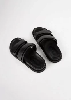 Tony Bianco Hawk Black Capretto 3.5cm Sandals Shoes