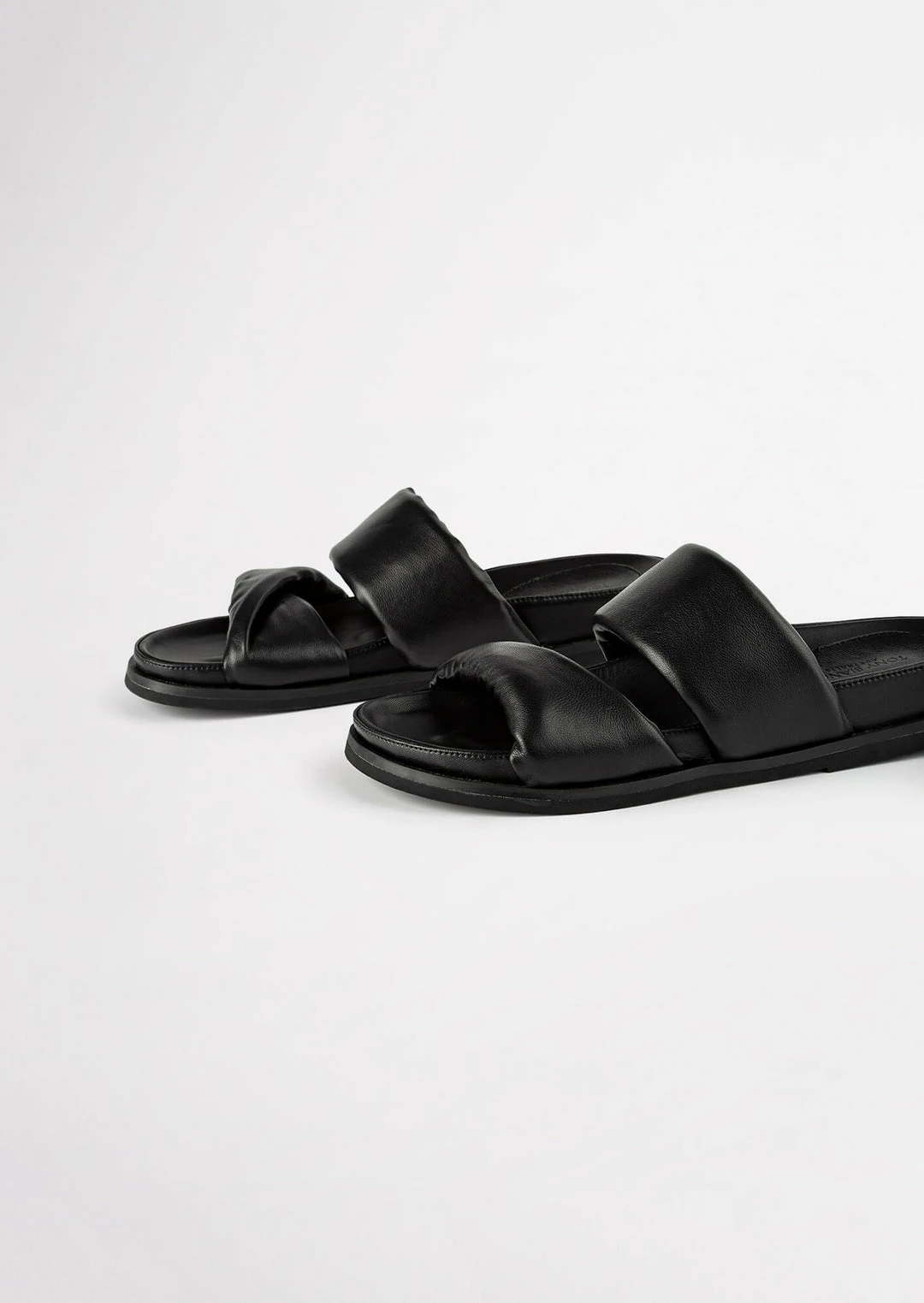 Tony Bianco Back In Stock Henry Black Nappa 3.5cm Sandals 10 Tony Bianco Back In Stock Henry Black Nappa 3.5cm Sandals