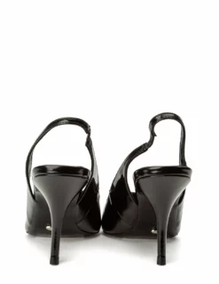 Tony Bianco Shoes Hope Black Hi Shine 9.5cm Heels