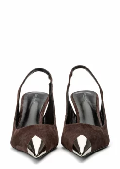 Tony Bianco Shoes Hope Espresso Suede 9.5cm Heels