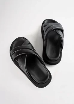 Tony Bianco Shoes Jager Black Nappa 3cm Sandals 11 Tony Bianco Shoes Jager Black Nappa 3cm Sandals