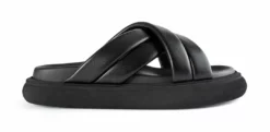 Tony Bianco Shoes Jager Black Nappa 3cm Sandals