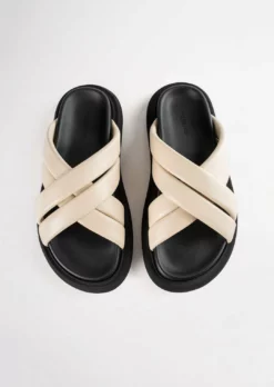 Tony Bianco Jager Vanilla Nappa 3cm Sandals Shoes 11 Tony Bianco Jager Vanilla Nappa 3cm Sandals Shoes