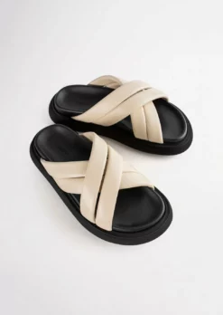 Tony Bianco Jager Vanilla Nappa 3cm Sandals Shoes 10 Tony Bianco Jager Vanilla Nappa 3cm Sandals Shoes