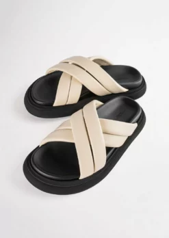 Tony Bianco Jager Vanilla Nappa 3cm Sandals Shoes 9 Tony Bianco Jager Vanilla Nappa 3cm Sandals Shoes