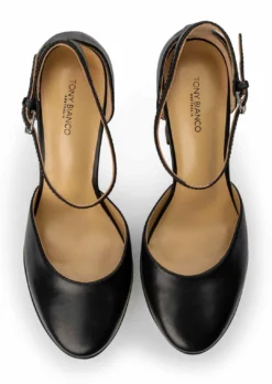 Tony Bianco New Arrivals Jagged Black Como 14cm Heels