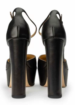 Tony Bianco New Arrivals Jagged Black Como 14cm Heels