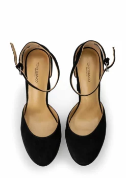 Tony Bianco Jagged Black Suede 14cm Heels New Arrivals