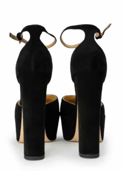 Tony Bianco Jagged Black Suede 14cm Heels New Arrivals