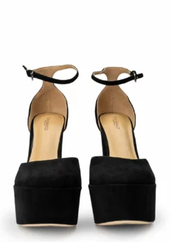Tony Bianco Jagged Black Suede 14cm Heels New Arrivals