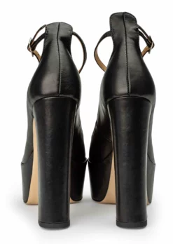 Tony Bianco Hot List Jaguar Black Como 14cm Heels