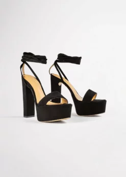 Tony Bianco Jaxx Black Phoenix 14cm Heels Shoes