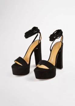 Tony Bianco Jaxx Black Phoenix 14cm Heels Shoes