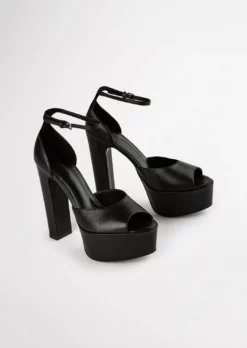 Tony Bianco Hot List Jayze Black Como 14cm Heels