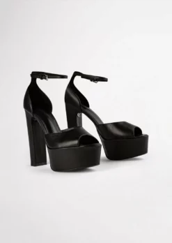 Tony Bianco Hot List Jayze Black Como 14cm Heels